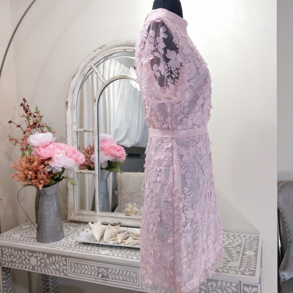 🔥LAST 1🔥NWT TED BAKER FLORAL APPLIQUE DRESS - Picture 4 of 10